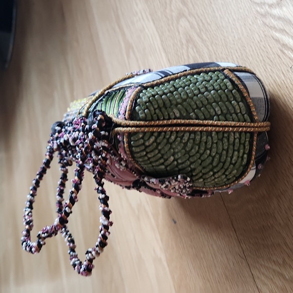 Vintage Mary Francis Velvet Floral Beaded Bag - Picture 4 of 7